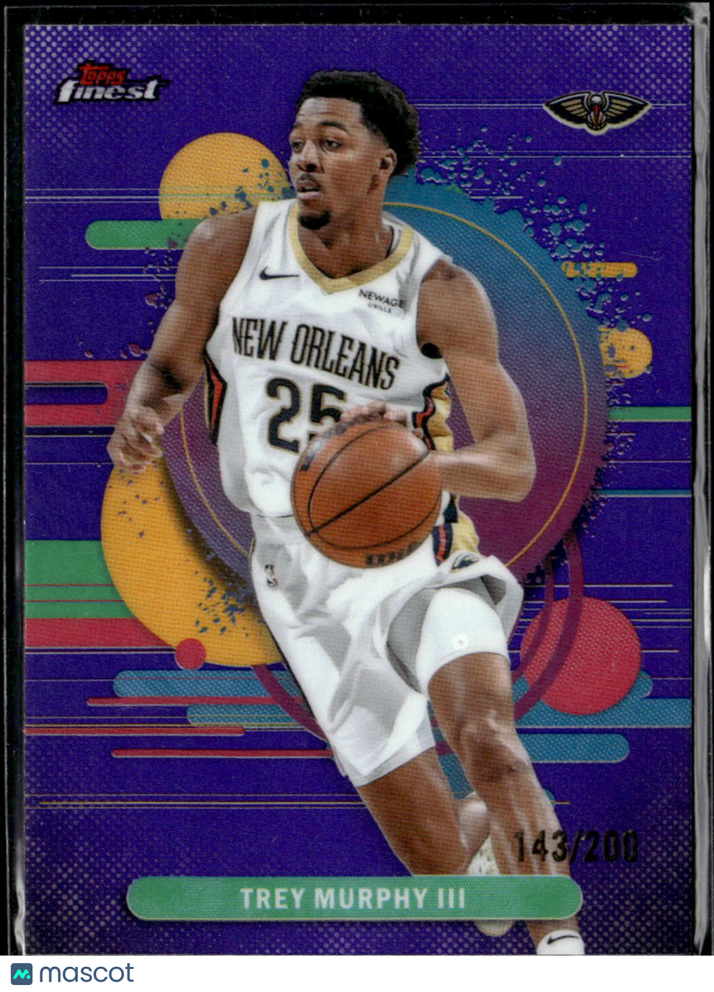 Trey Murphy III 2025 Topps Finest Purple Refractor /200 New Orleans Pelicans