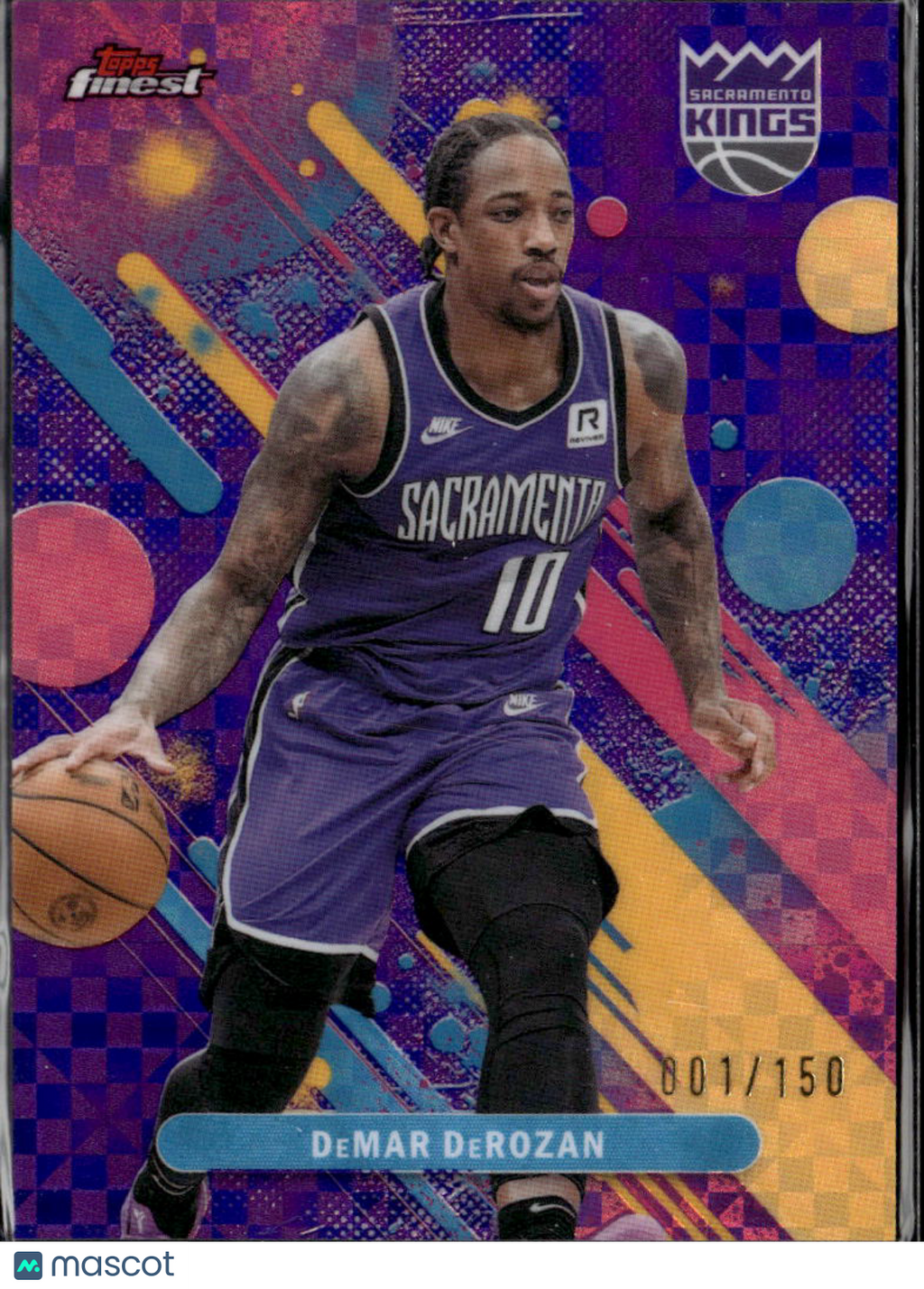 DeMar DeRozan 2025 Topps Finest Purple XFractor 1/150 Sacramento Kings