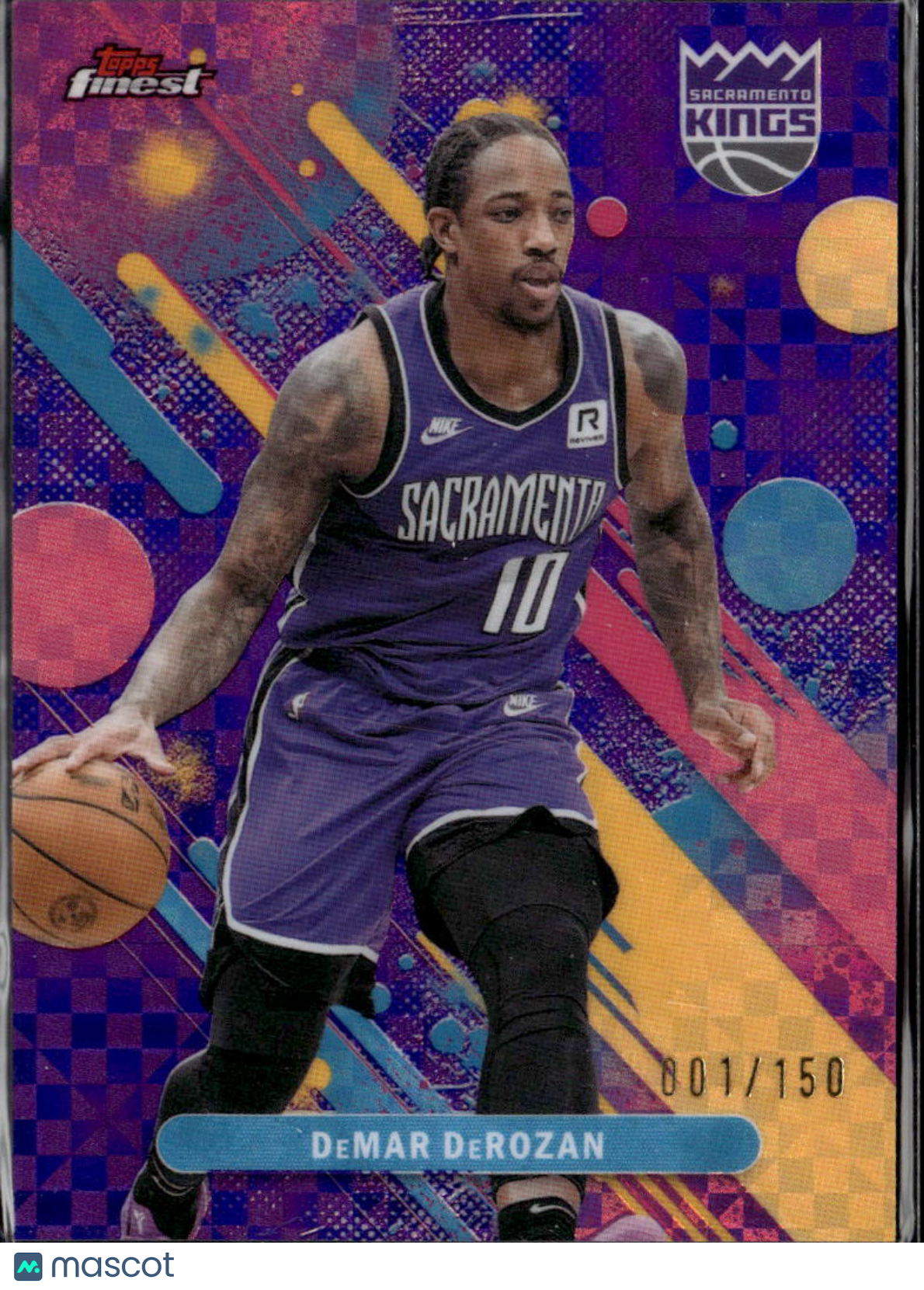 DeMar DeRozan 2025 Topps Finest Purple XFractor 1/150 Sacramento Kings