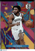 Cam Thomas 2025 Topps Finest Oil Spill Refractor Brooklyn Nets