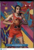 Noa Essengue 2025 Topps Finest Oil Spill Refractor RC Chicago Bulls
