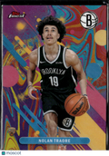 Nolan Traore 2025 Topps Finest Oil Spill Refractor RC Brooklyn Nets