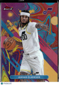 Jordan Clarkson 2025 Topps Finest Oil Spill Refractor Utah Jazz