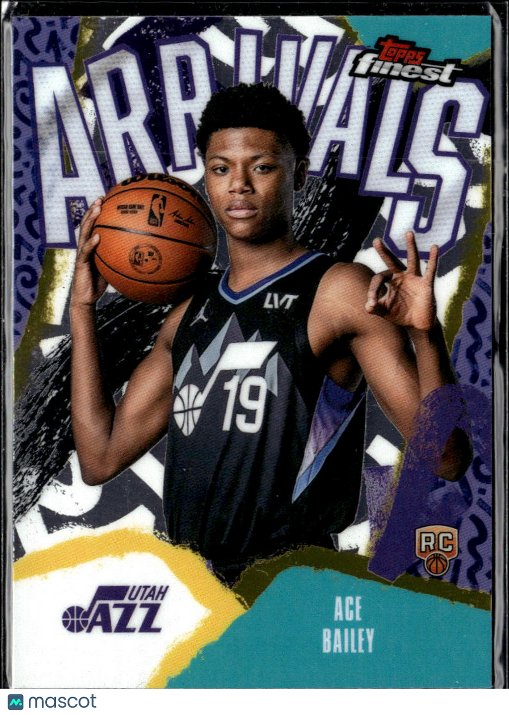 Ace Bailey 2025 Topps Finest Arrivals RC Rookie Utah Jazz