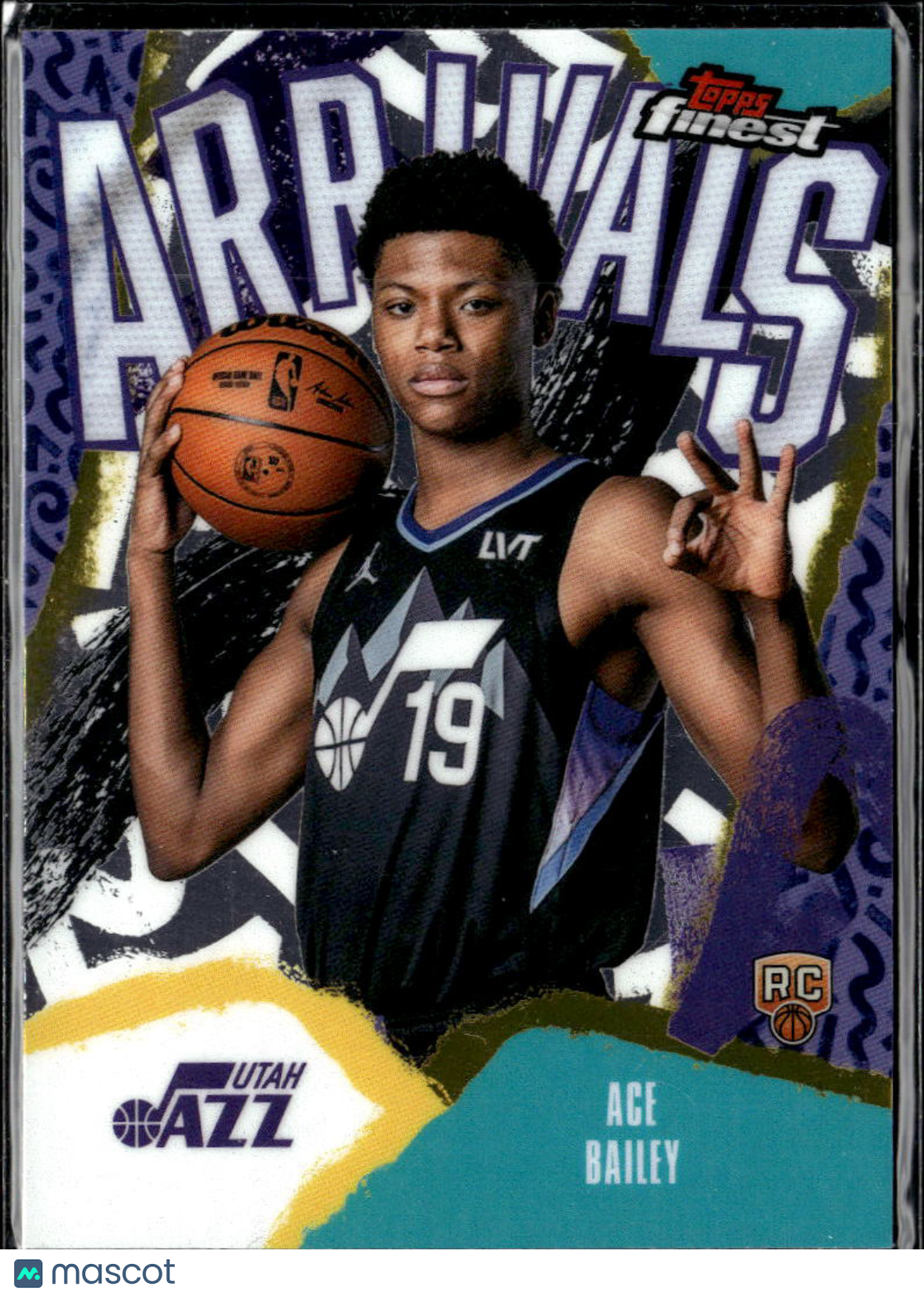 Ace Bailey 2025 Topps Finest Arrivals RC Rookie Utah Jazz