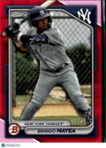 Brando Mayea 2024 Bowman Fuchsia 29/299 New York Yankees