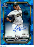 Gage Jump 2026 Bowman Chrome Sapphire 1st Auto Autograph 126/199 Athletics