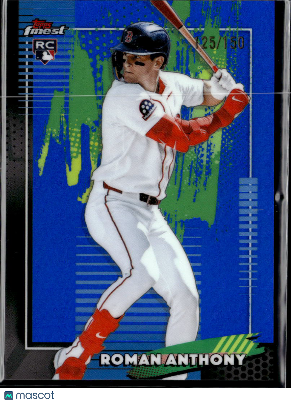 Roman Anthony 2026 Topps Finest Blue Refractor RC 125/150 Boston Red Sox