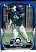 Martin Gonzalez 2023 Bowman 1st Edition Blue Foil /150 Seattle Mariners