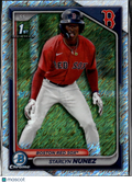 Starlyn Nunez 2024 Bowman Chrome 1st Shimmer Refractor Boston Red Sox