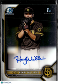 Henry Williams 2022 Bowman Chrome 1st Auto Autograph RC San Diego Padres