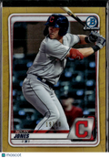 Nolan Jones 2020 Bowman Chrome GOLD Refractor 19/50 Cleveland Indians
