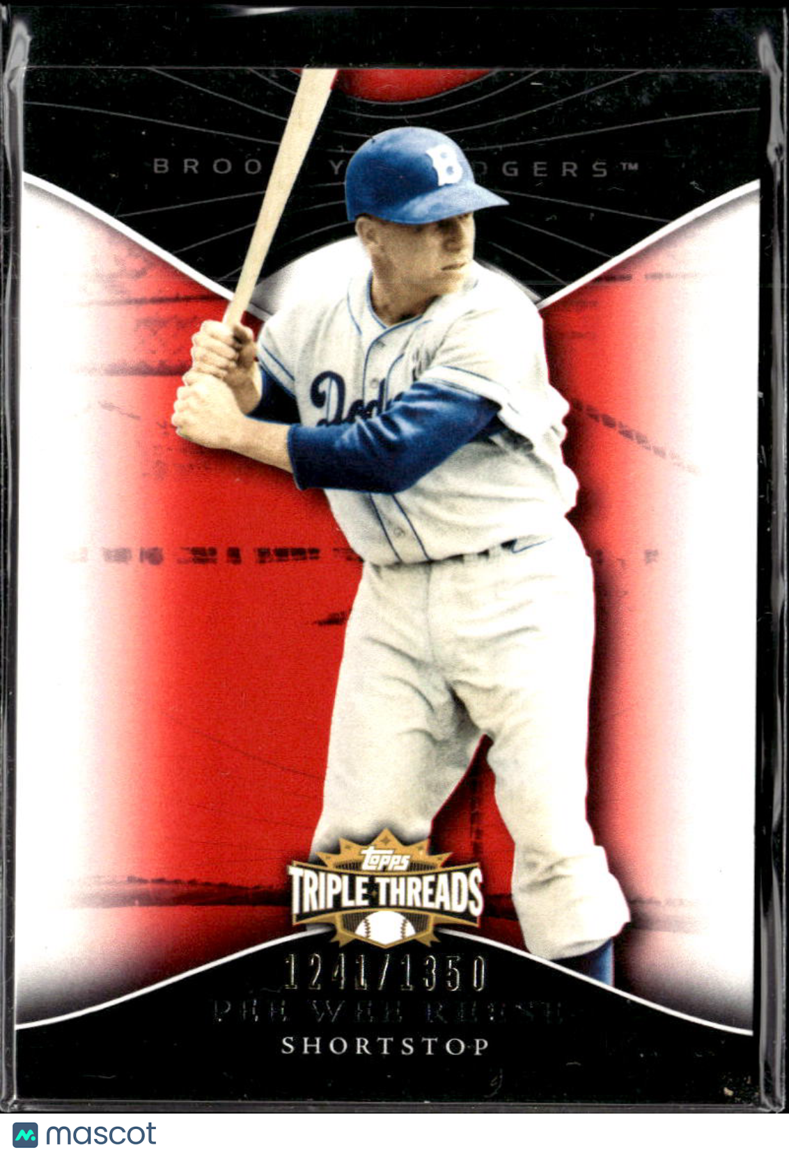 Pee Wee Reese 2009 Topps Triple Threads 1241/1350 Brooklyn Dodgers