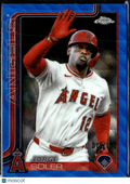 Jorge Soler 2025 Topps Chrome Blue Wave Refractor /150 Los Angeles Angels