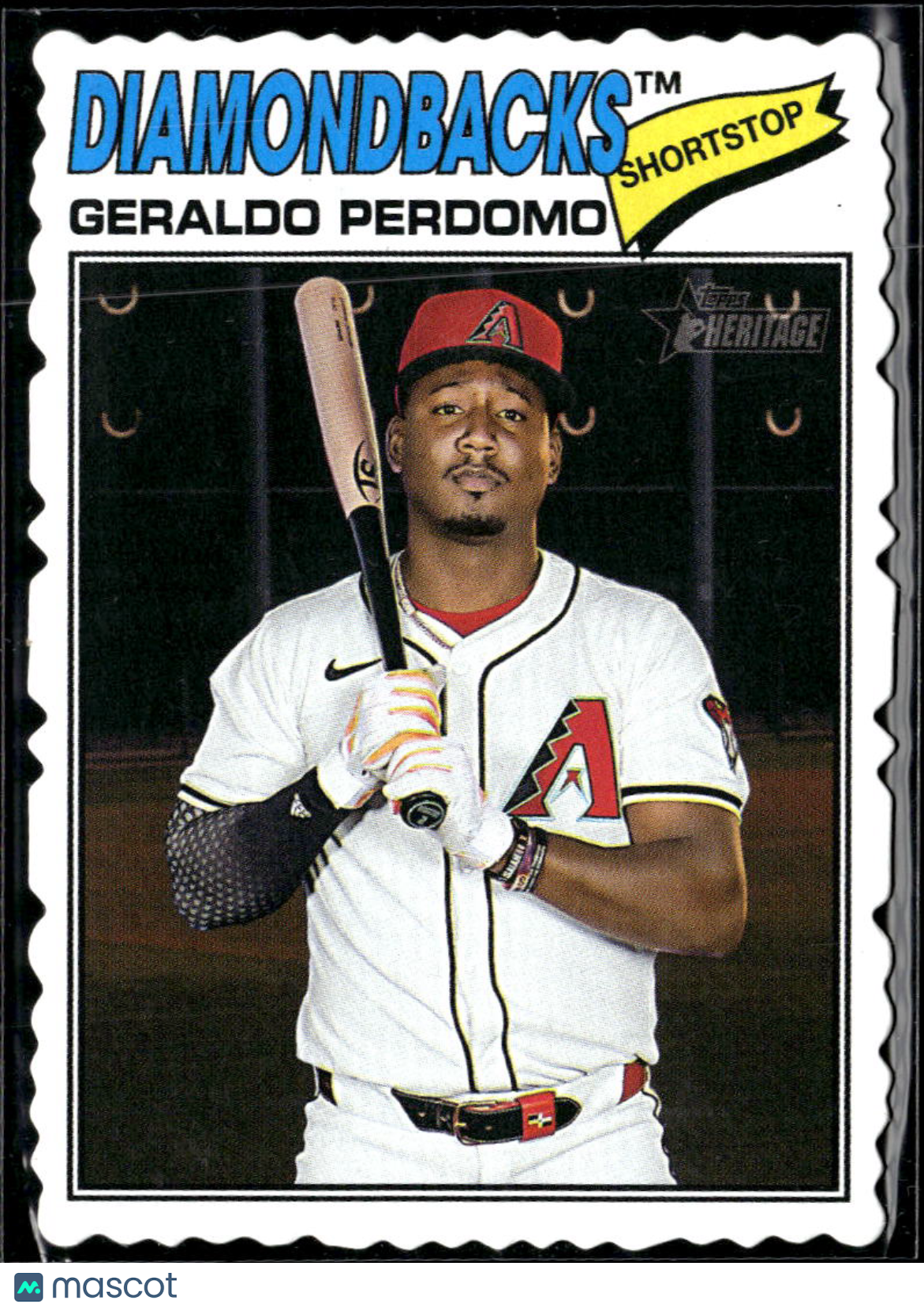 Geraldo Perdomo 2026 Topps Heritage Deckle Edge SSP Arizona Diamondbacks