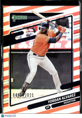 Yordan Alvarez 2021 Donruss Red and White Stripes /2021 Houston Astros