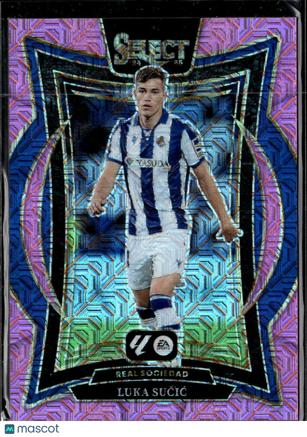 Luka Sučić 2025 Panini Select La Liga Soccer Purple Mojo /179 Real Sociedad