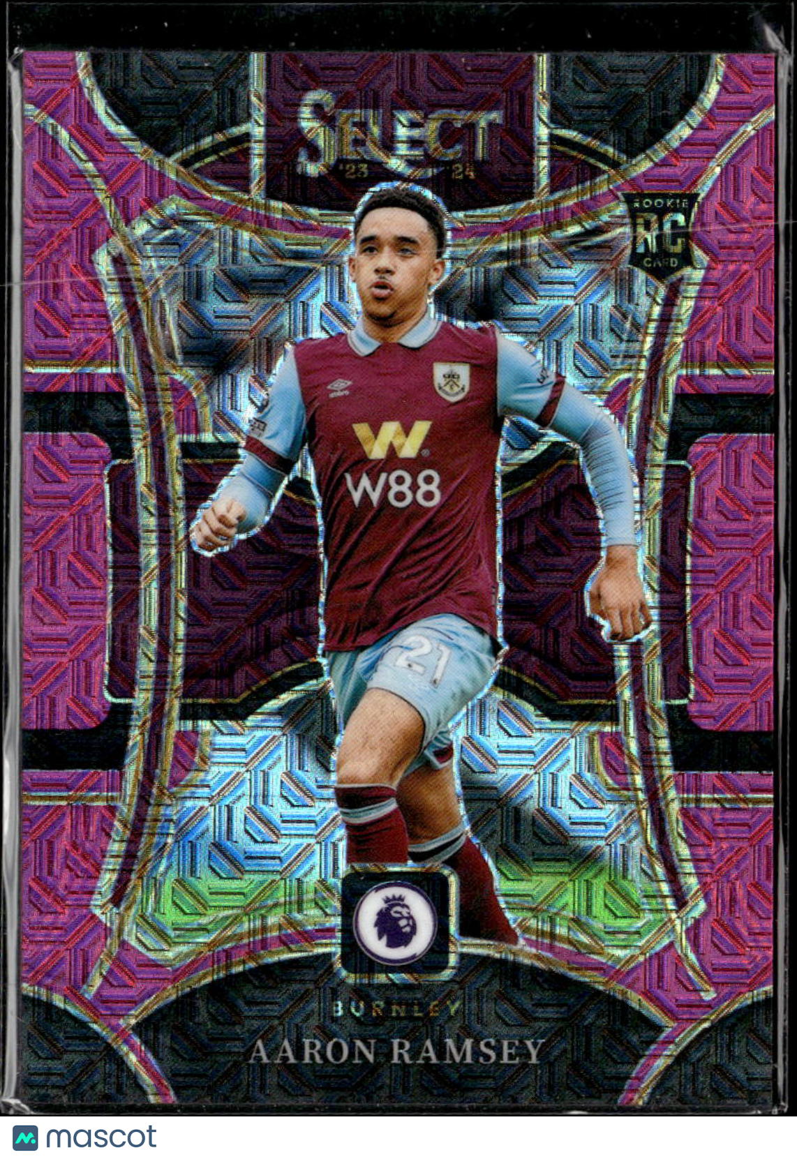 Aaron Ramsey 2024 Select Premier  Soccer RC Mezzanine Pink /325 Burnley