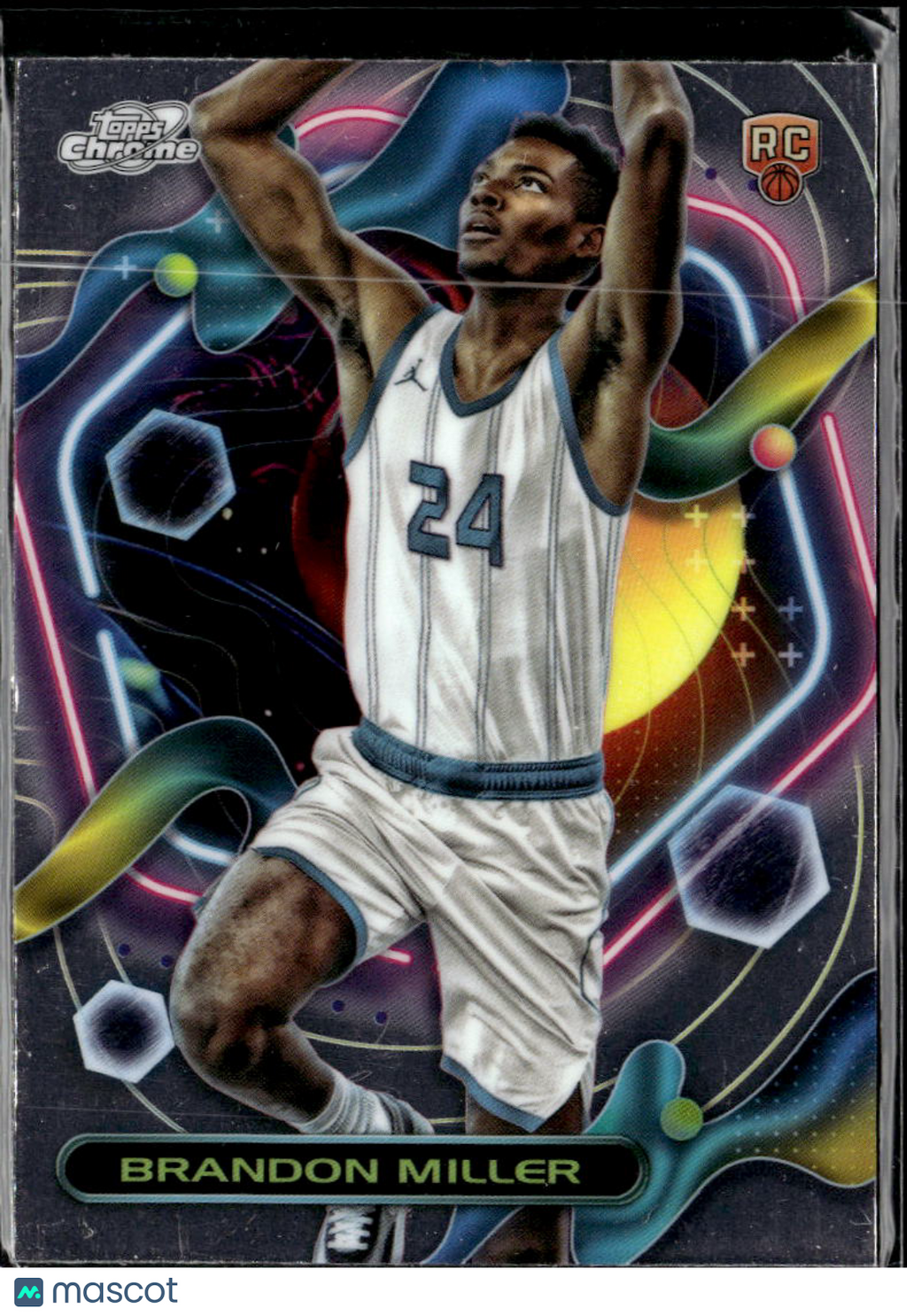 Brandon Miller 2024 Topps Chrome Cosmic Rookie RC Charlotte Hornets