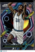 Brandon Miller 2024 Topps Chrome Cosmic Rookie RC Charlotte Hornets