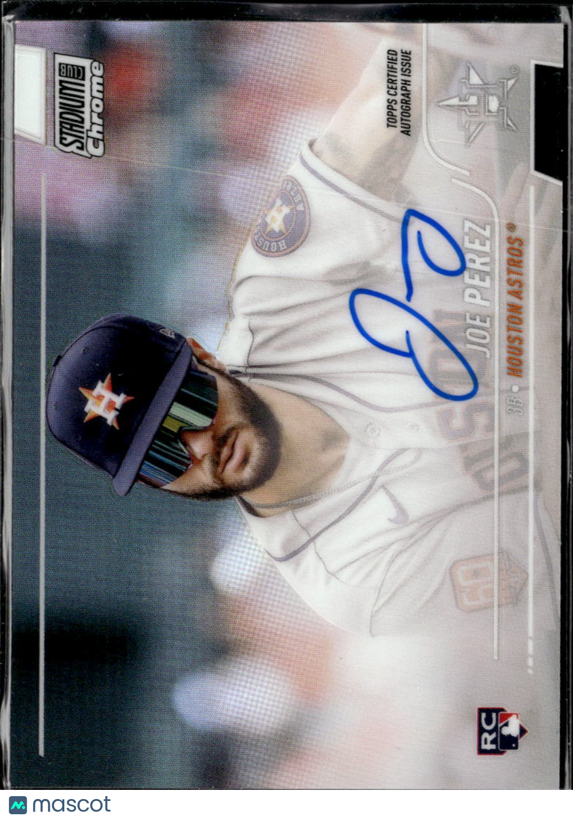 Joe Perez 2022 Topps Stadium Club Chrome Auto Autograph RC Houston Astros