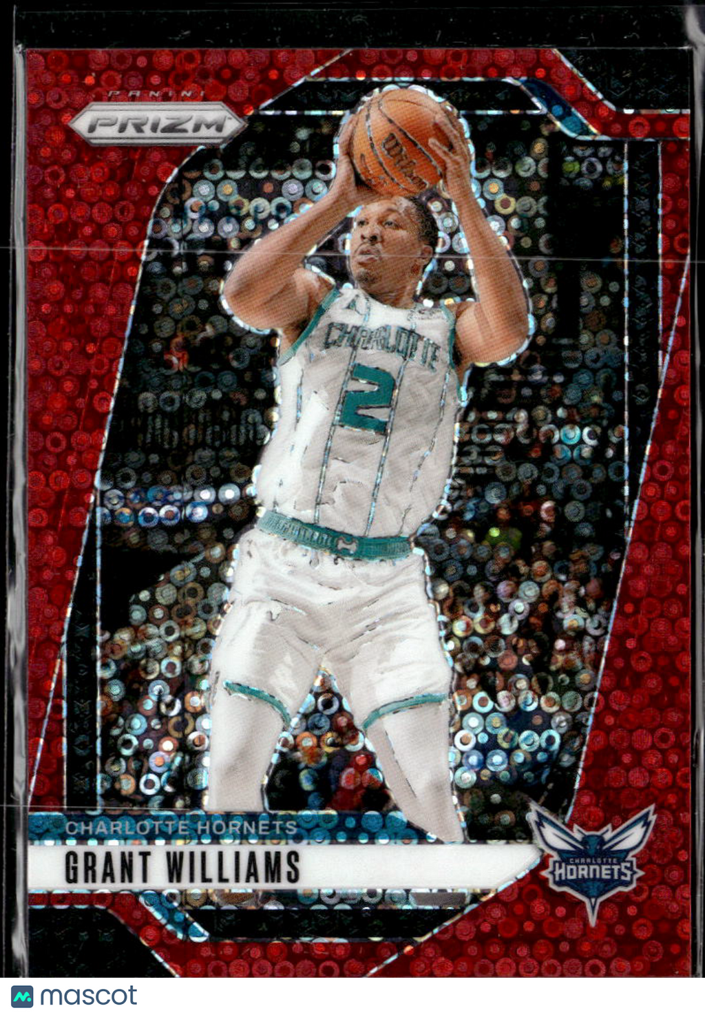 Grant Williams 2024 Prizm Red Disco 44/100 Charlotte Hornets