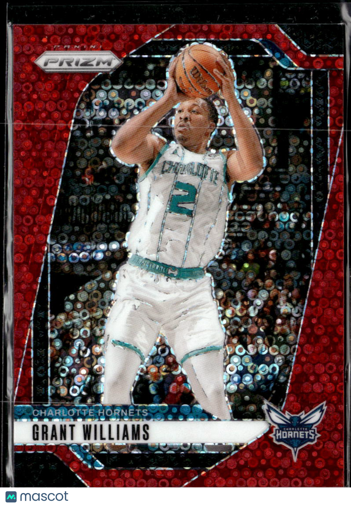 Grant Williams 2024 Prizm Red Disco 44/100 Charlotte Hornets