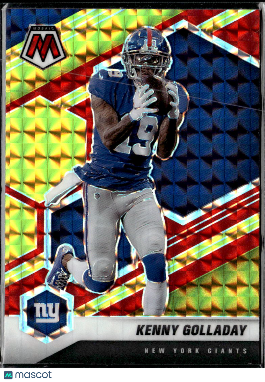 Kenny Golladay 2021 Mosaic Red Yellow /80 New York Giants