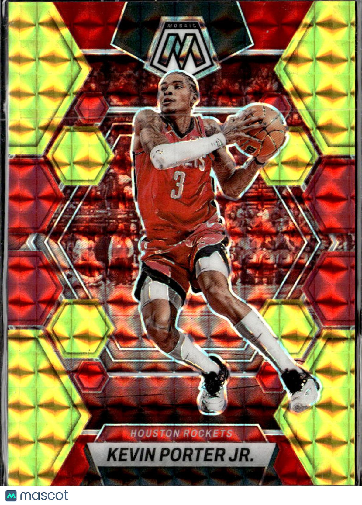 Kevin Porter Jr. 2023 Mosaic Red Yellow /88 Houston Rockets