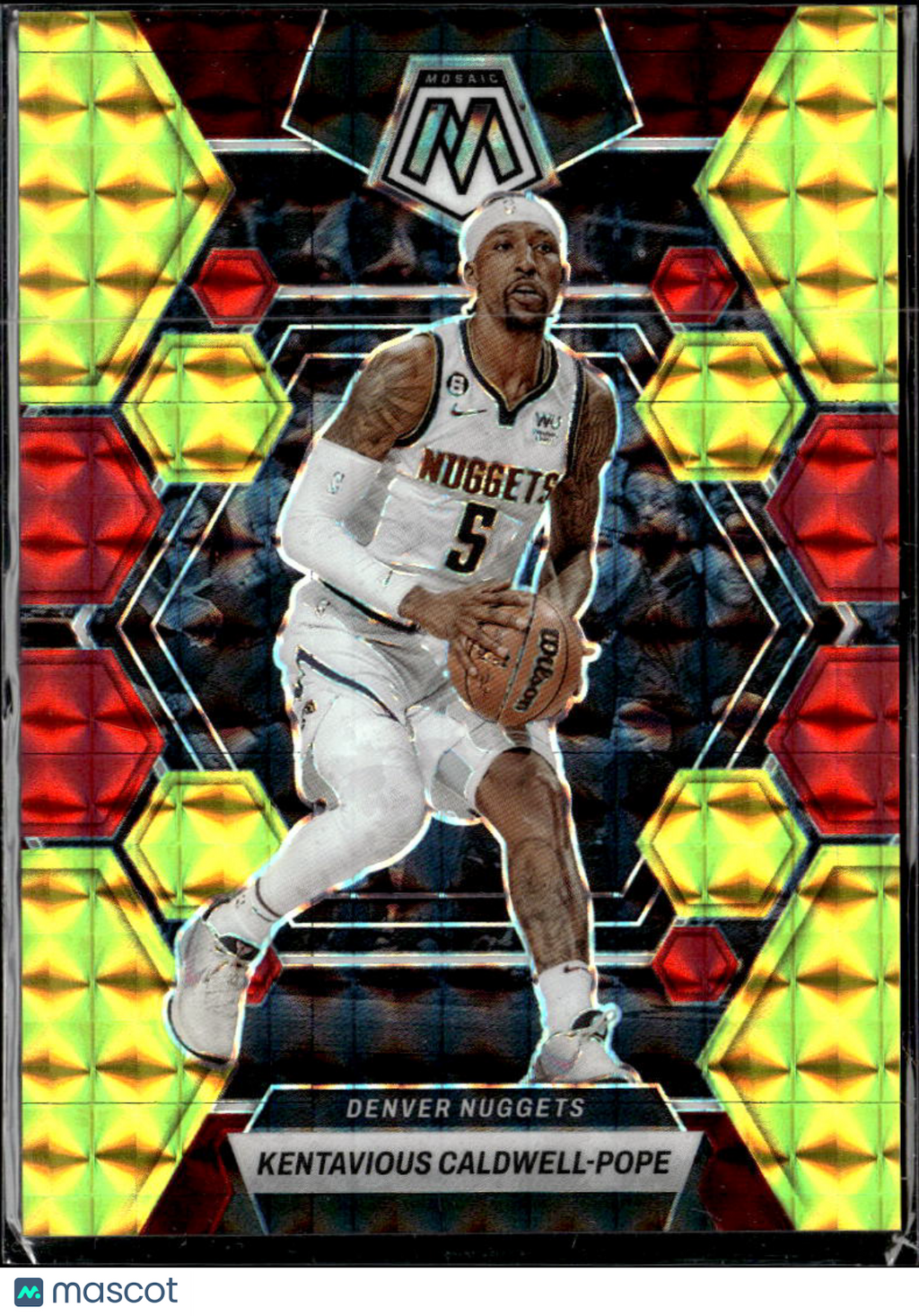 Kentavious Caldwell-Pope 2023 Mosaic Red Yellow /88 Denver Nuggets