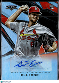 Seth Elledge 2021 Topps Fire RC Auto Autograph St. Louis Cardinals