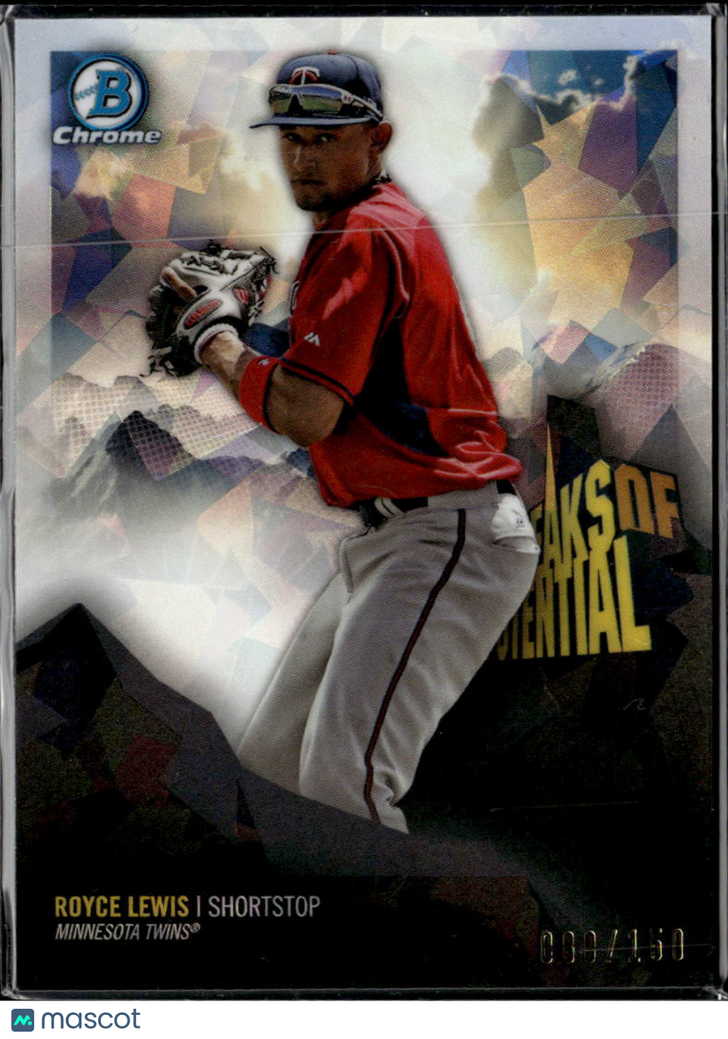 Royce Lewis 2019 Bowman Chrome Peaks of Potential Atomic 80/150 Minnesota Twins