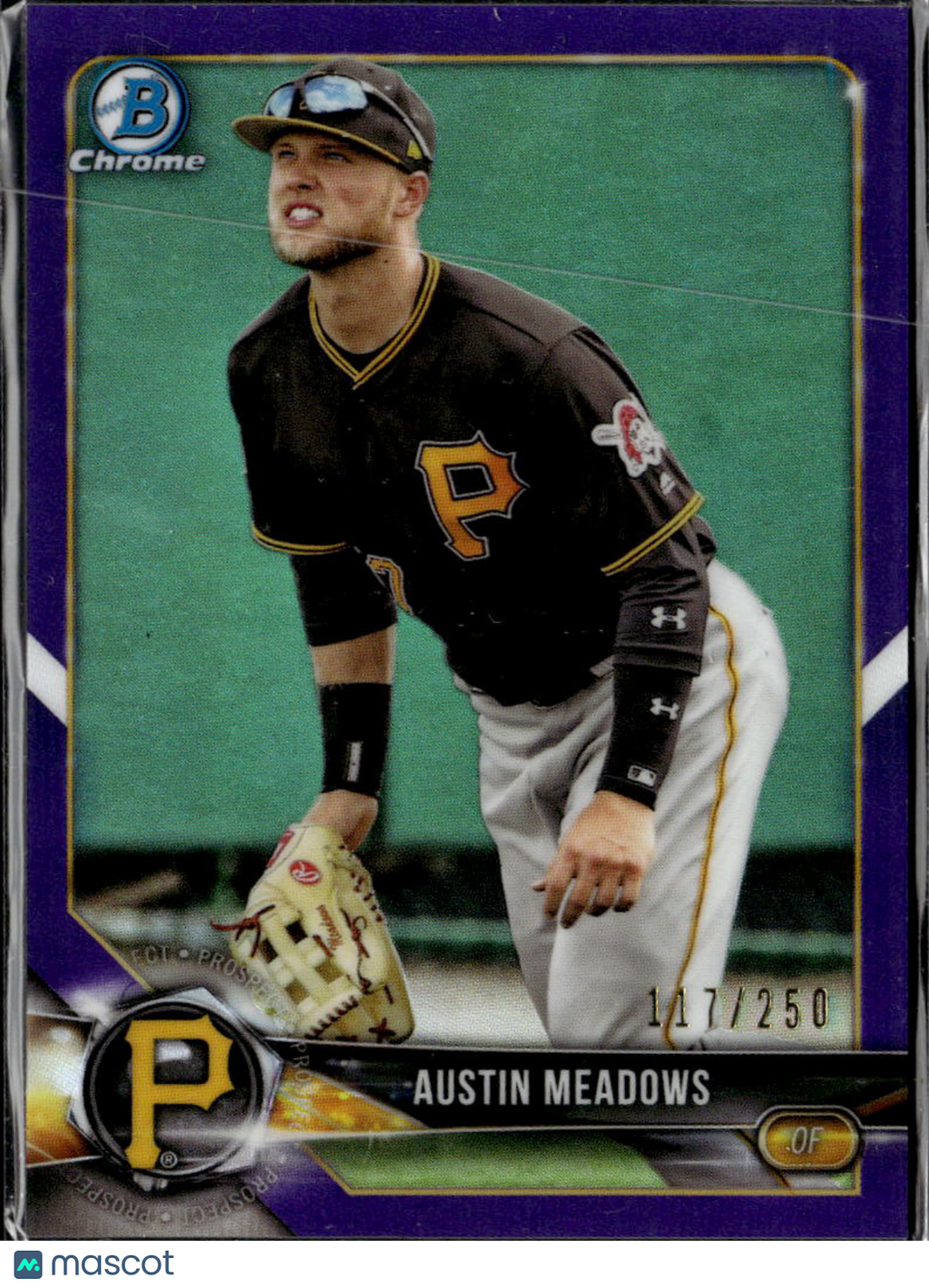 Austin Meadows 2018 Bowman Chrome Purple Refractor /250 Pittsburgh Pirates