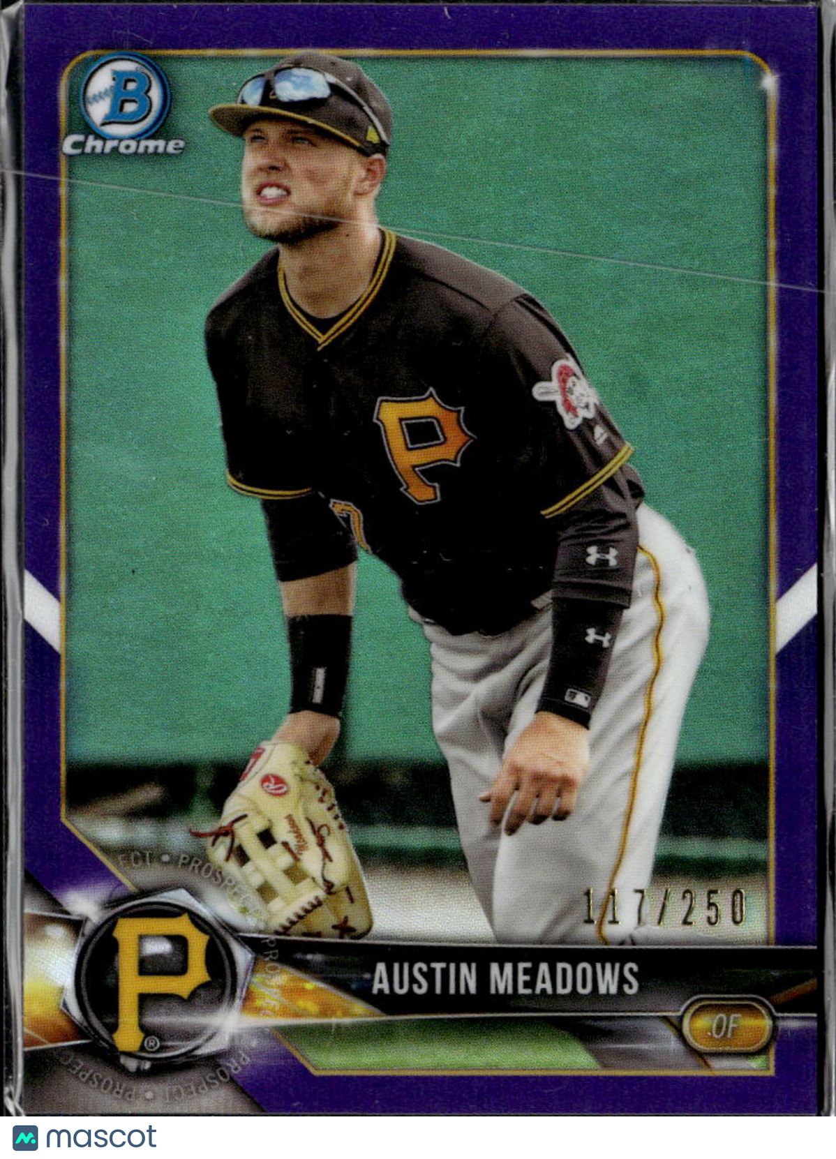 Austin Meadows 2018 Bowman Chrome Purple Refractor /250 Pittsburgh Pirates