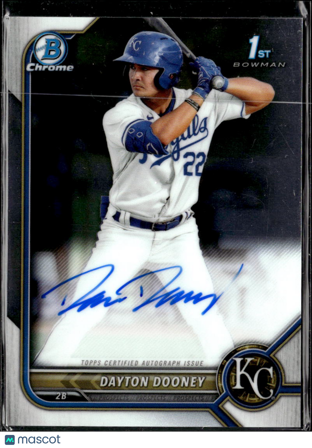Dayton Dooney 2022 Bowman Chrome 1st Auto Autograph Kansas City Royals