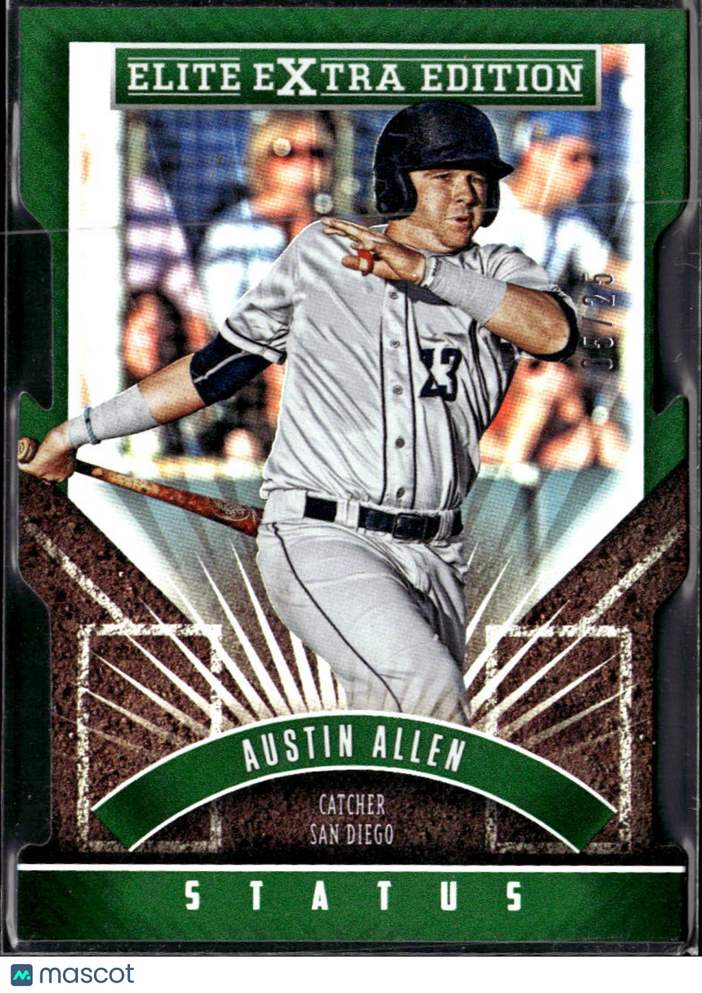 Austin Allen 2015 Elite Extra Edition Green RC 5/25 San Diego Padres