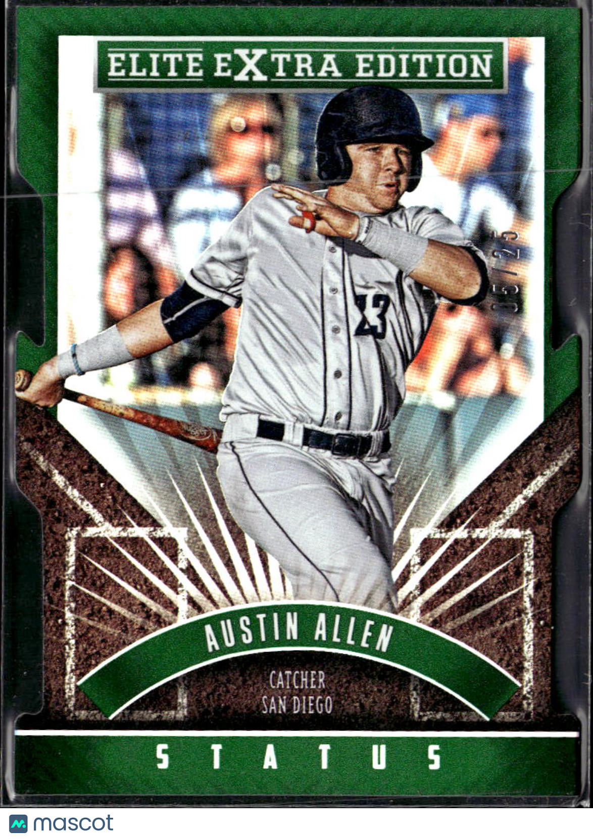 Austin Allen 2015 Elite Extra Edition Green RC 5/25 San Diego Padres