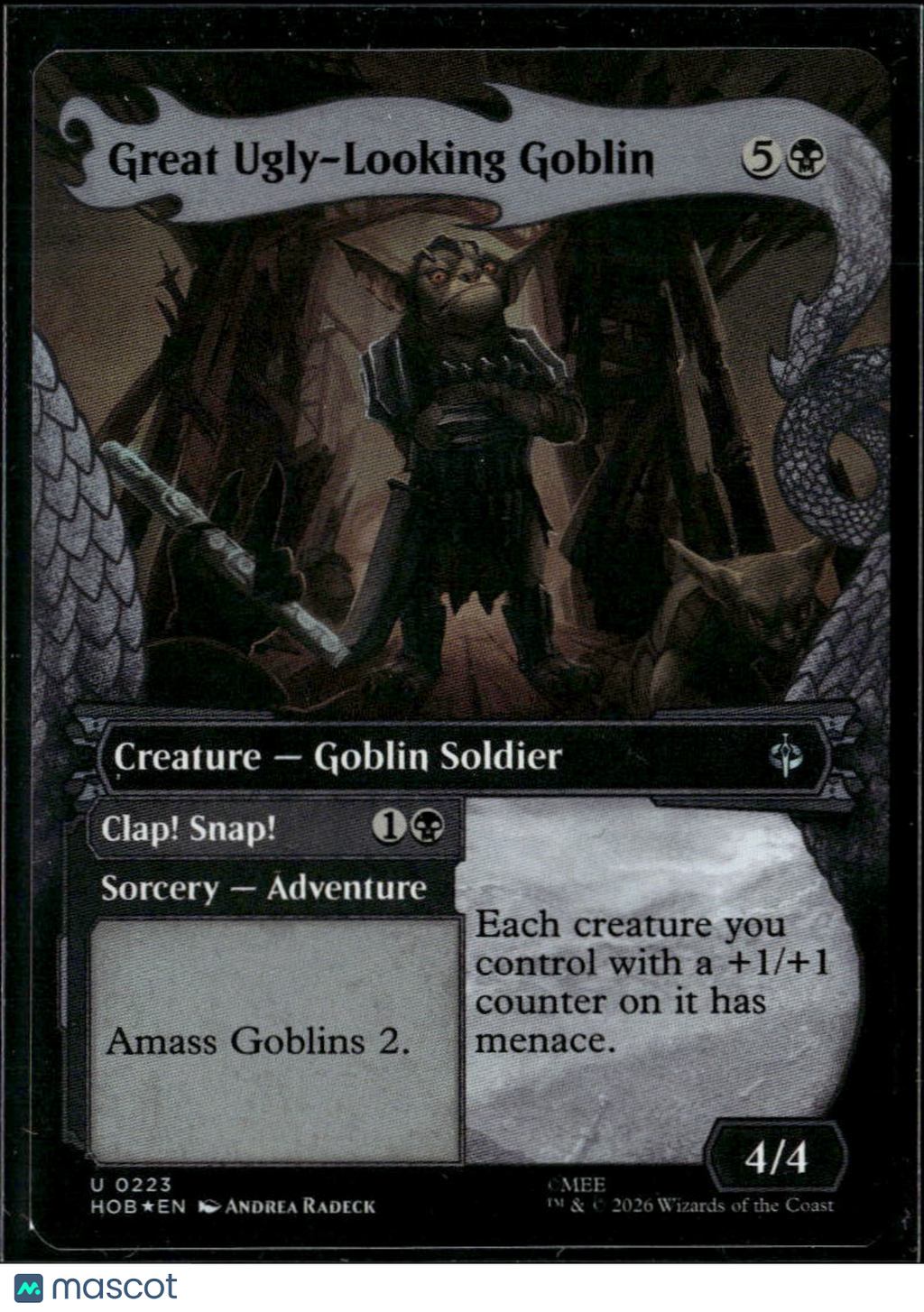 Great Ugly-Looking Goblin foil mtg card