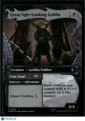 Great Ugly-Looking Goblin foil mtg card