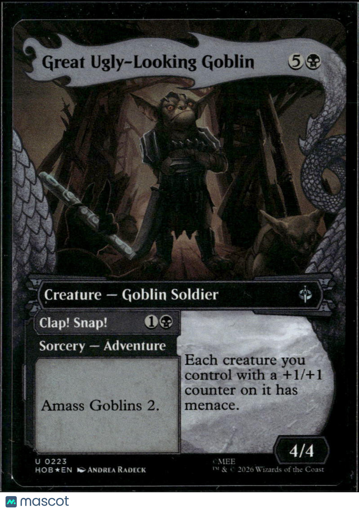 Great Ugly-Looking Goblin foil mtg card