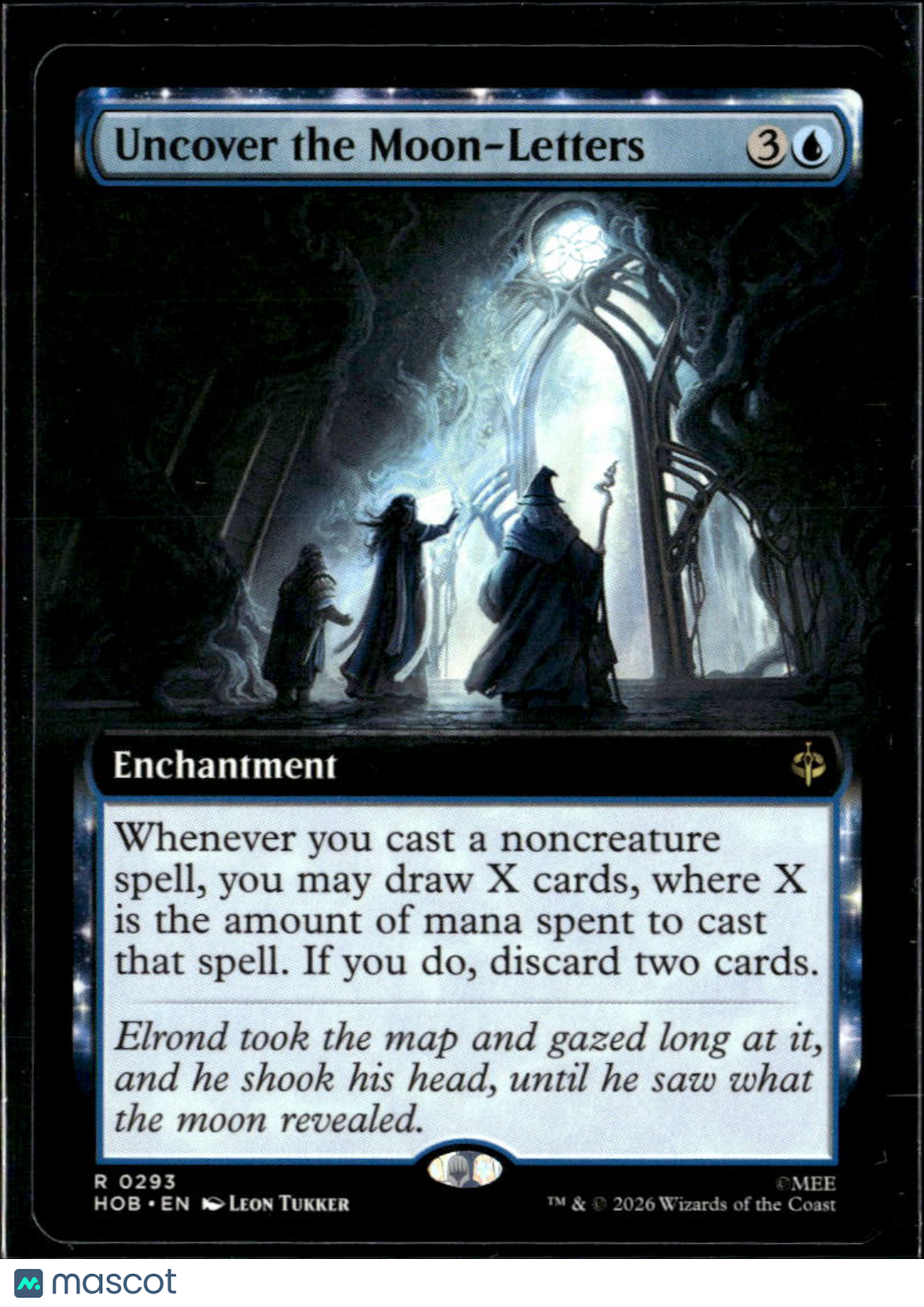 Uncover the Moon-Letters mtg card