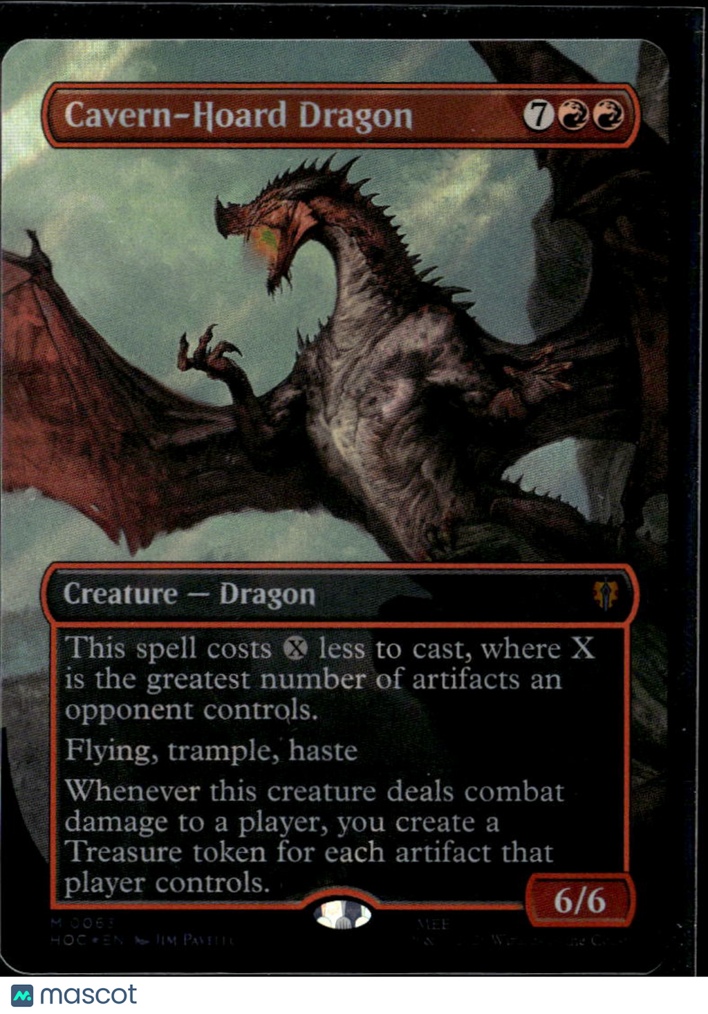 Cavern-Hoard Dragon Surge Foil mtg card