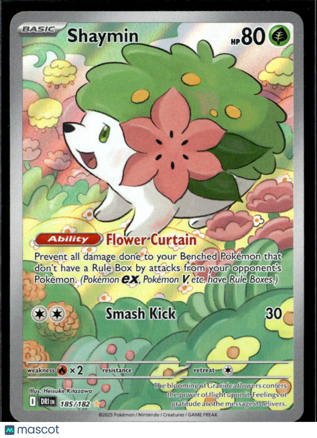 Shaymin 2025 Destined Rivals Holo Secret Rare #185/182