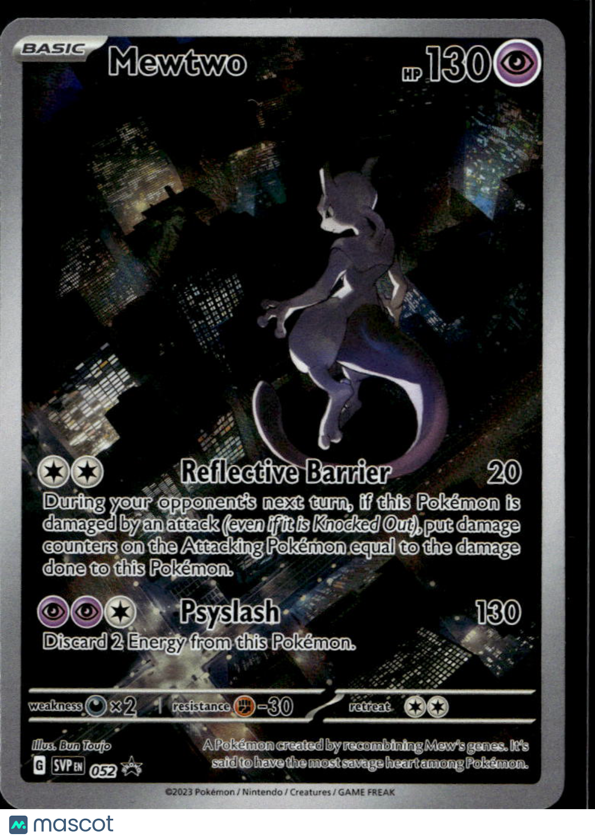 Mewtwo Scarlet & Violet Holo Black Star Promo #SVP EN 052