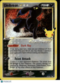 Umbreon Star 2021 Celebrations Holo Rare #17/17
