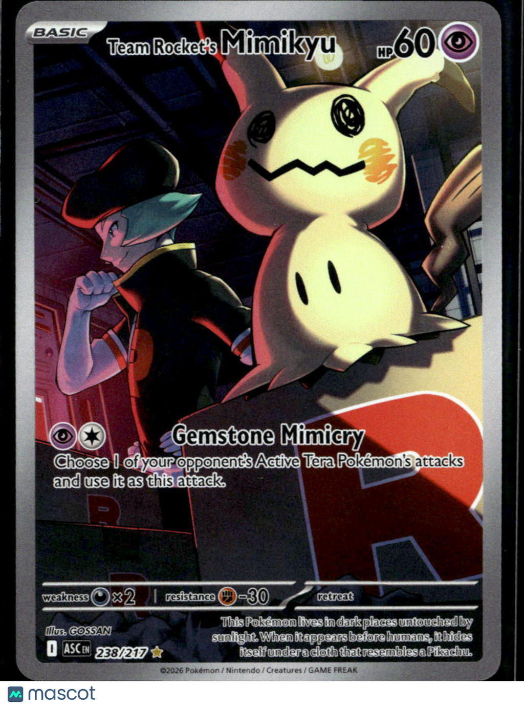 Team Rocket's Mimikyu 2026 Mega Evolution – Ascended Heroes#238/217
