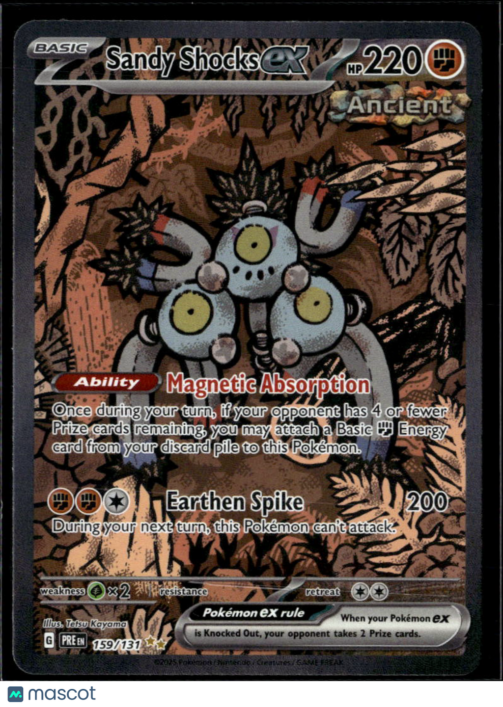 Sandy Shocks EX 2025 Prismatic Evolutions Holo Secret Rare SAR #159/131