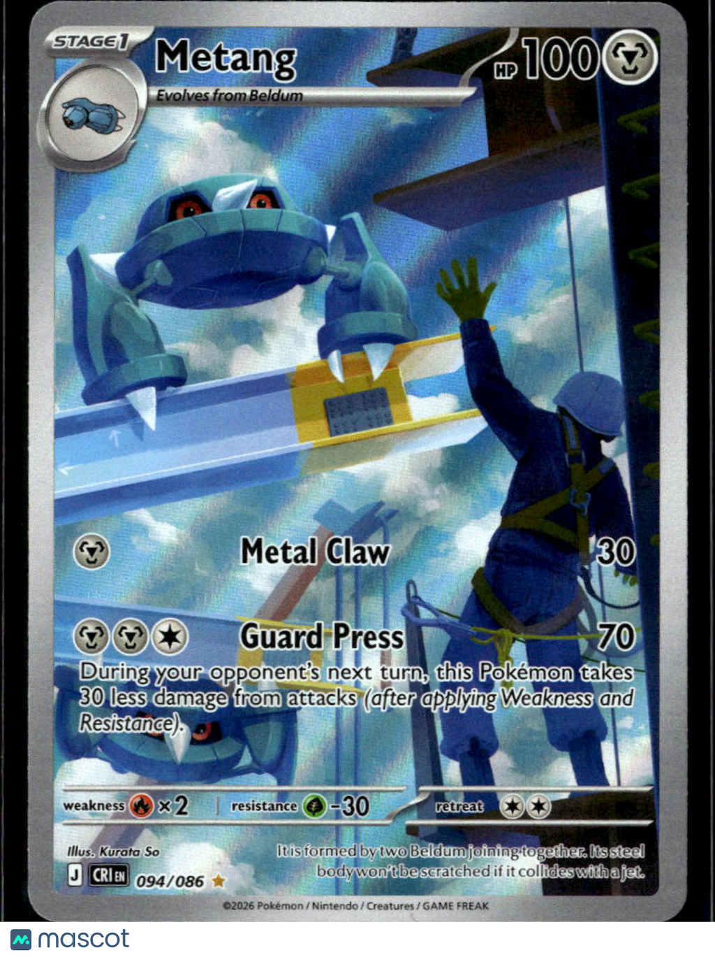 Metang 2026 Chaos Rising Holo Secret Rare #94/86