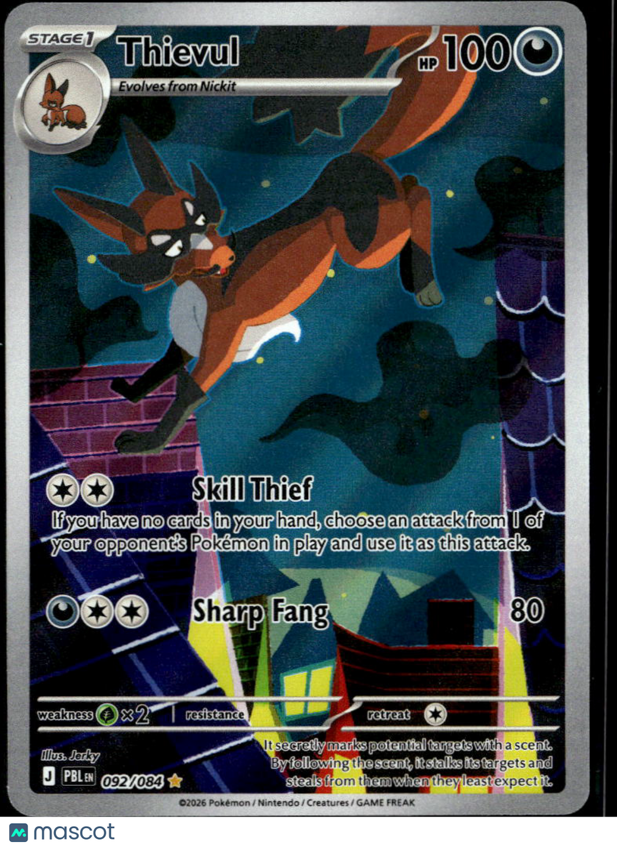 Thievul 2026 Pitch Black Holo Secret Rare #92/84