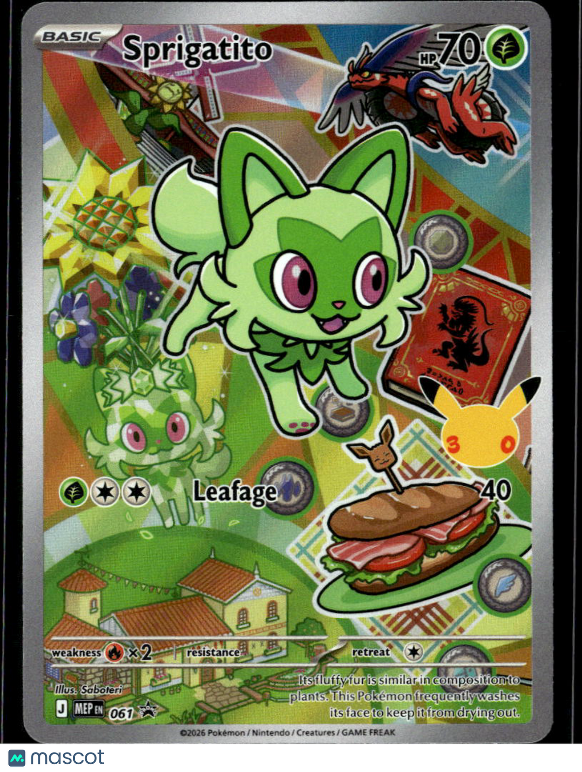 Sprigatito Mega Evolution Holo Black Star Promo FA #MEP EN 061
